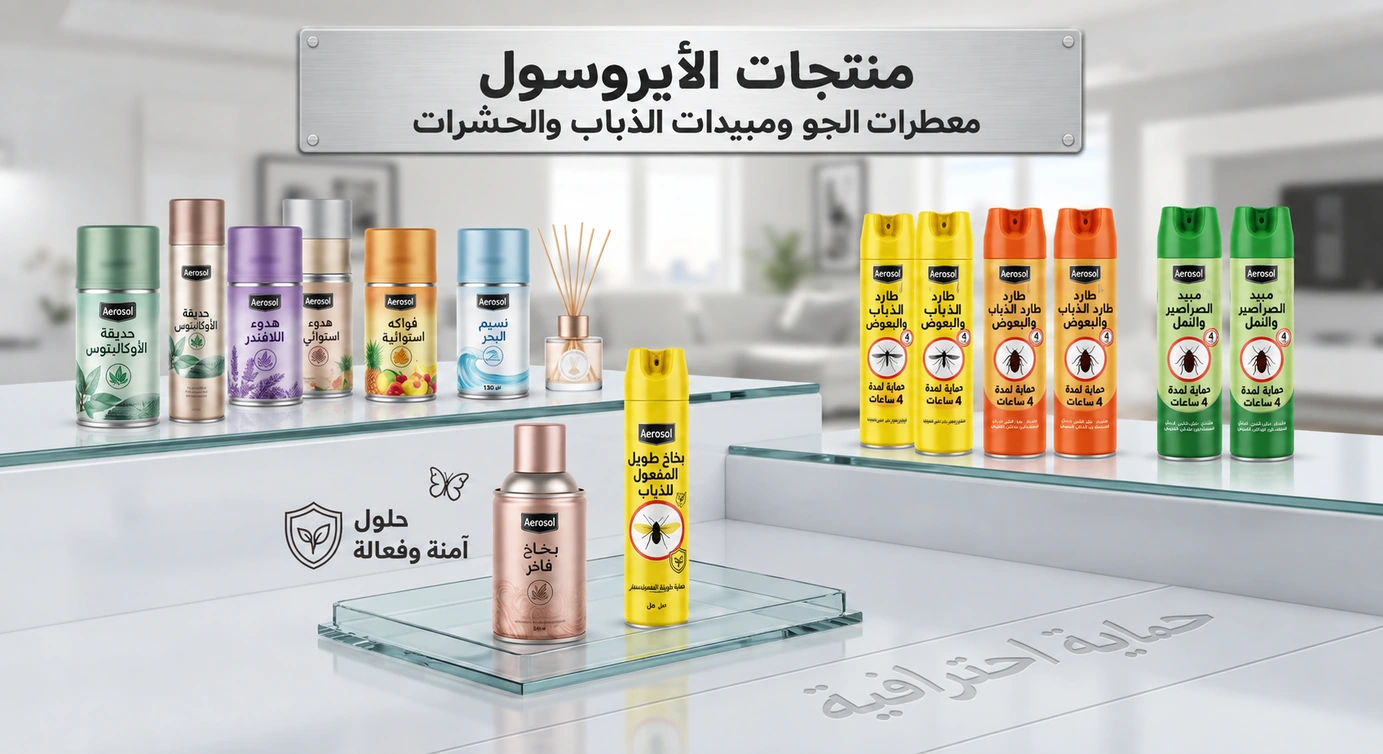 منتجات الأيروسول (معطرات الجو ومبيدات الحشرات) — صورة المنتج