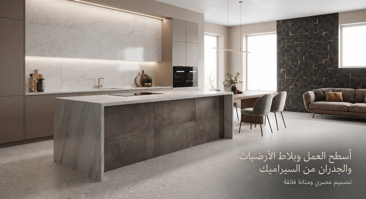 أسطح العمل وبلاط الأرضيات والجدران من السيراميك — صورة المنتج