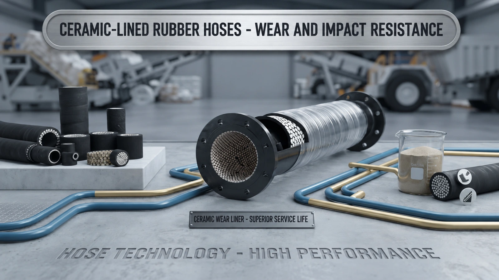 Ceramic-Lined Rubber Hoses — product image
