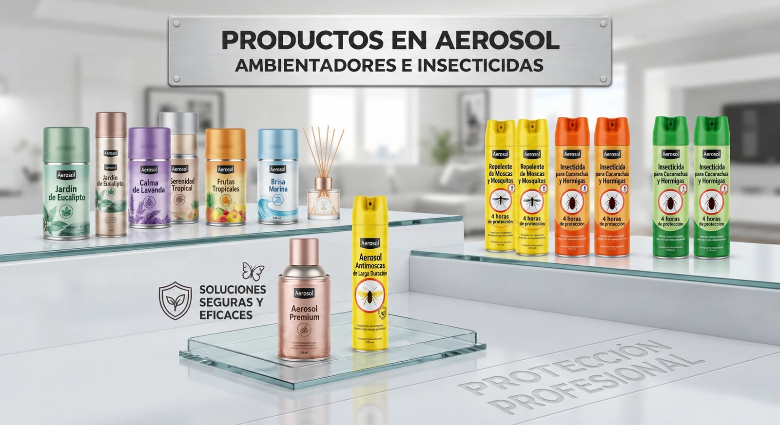 Productos en aerosol (ambientadores e insecticidas) — imagen del producto