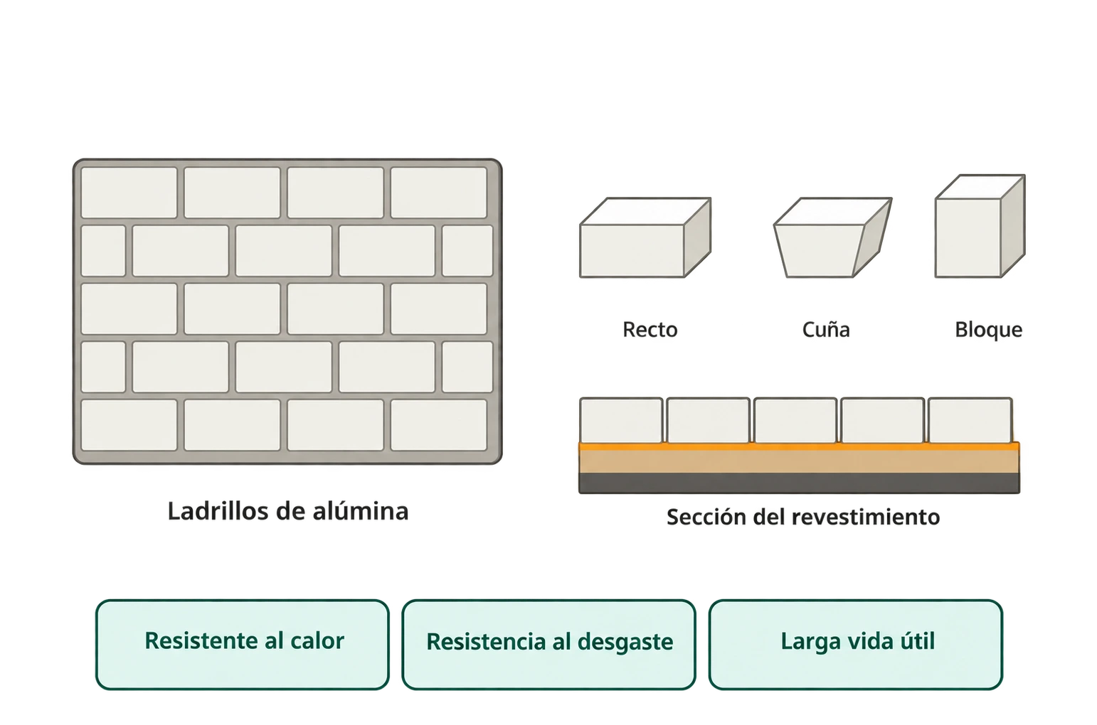 Ladrillos de alúmina — imagen del producto