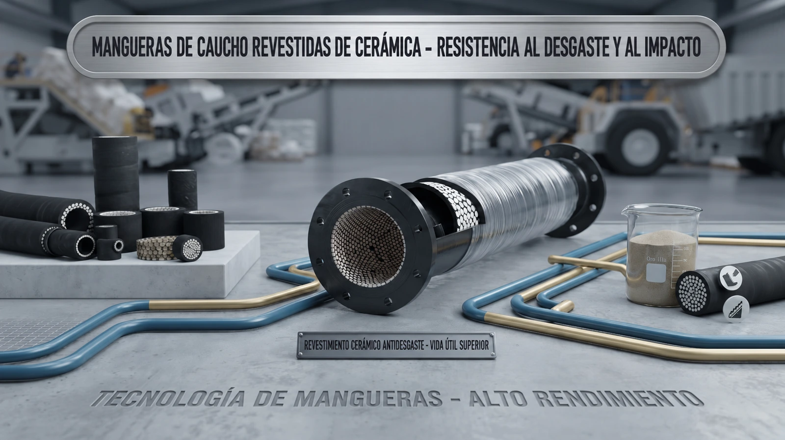Mangueras de caucho revestidas de cerámica — imagen del producto