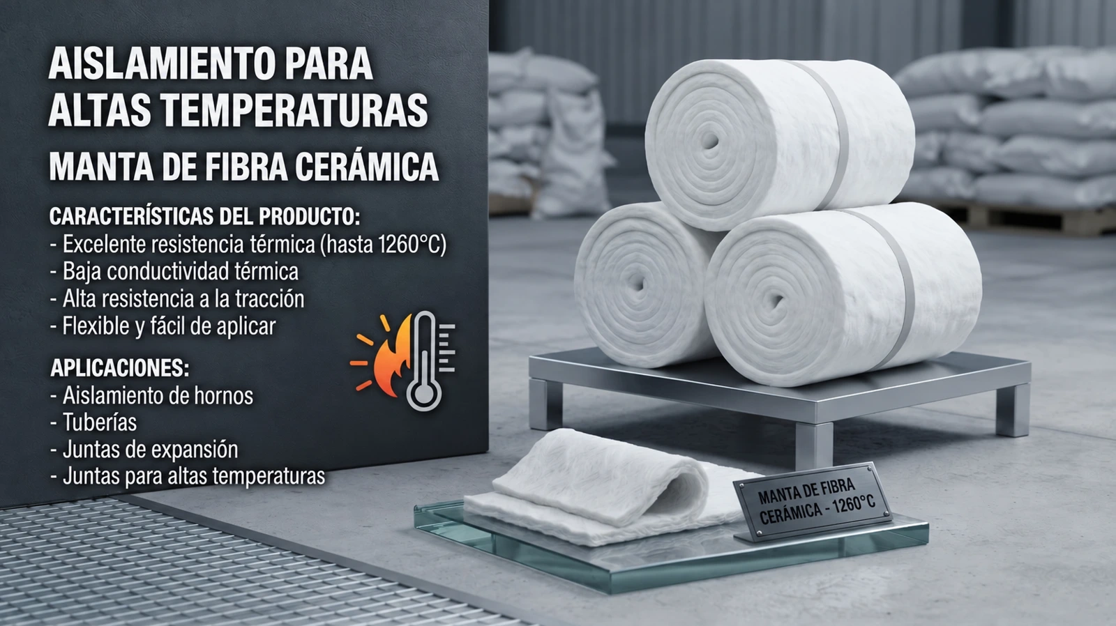 Mantas de fibra cerámica — imagen del producto
