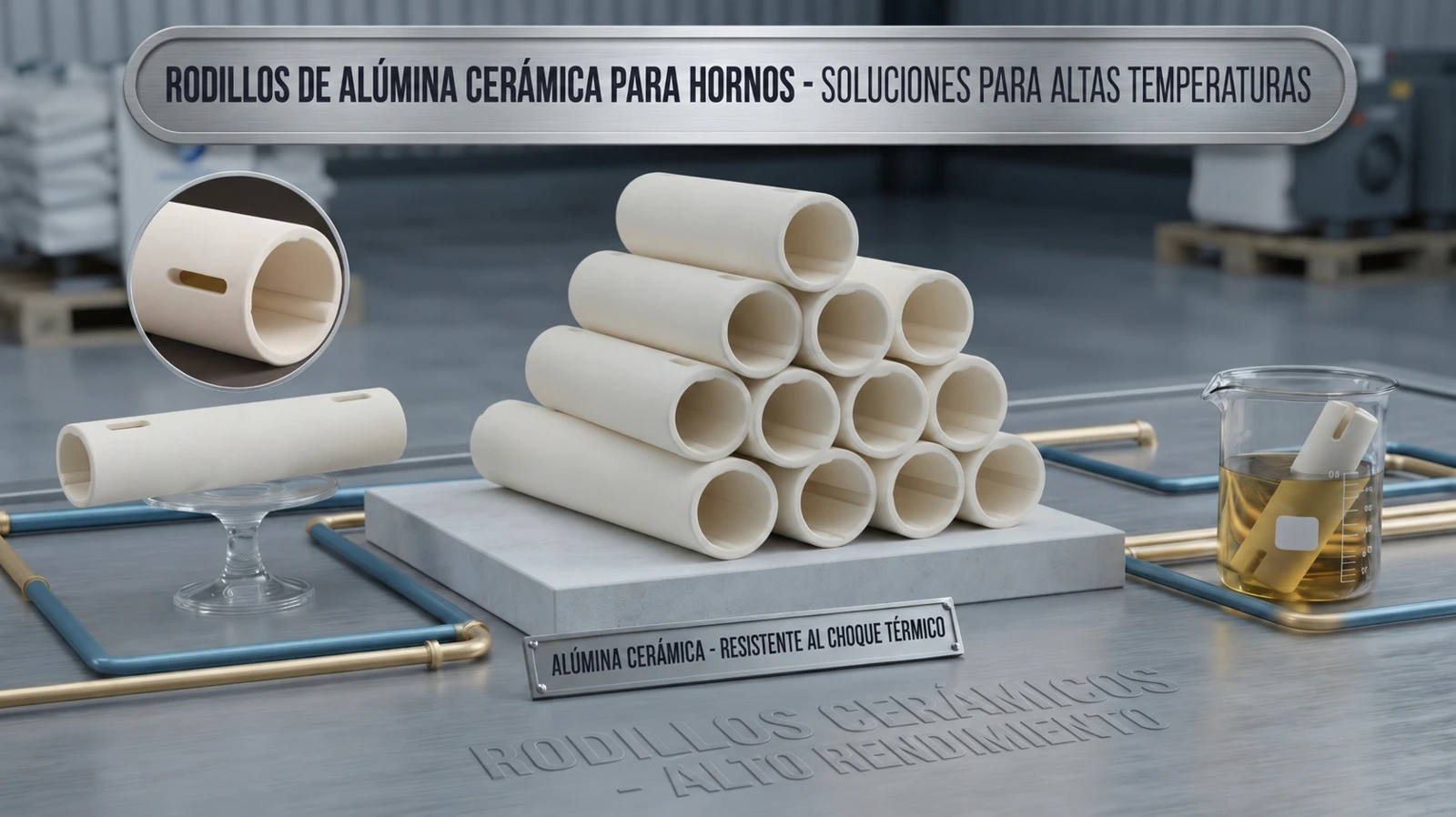 Rodillos cerámicos para hornos — imagen del producto