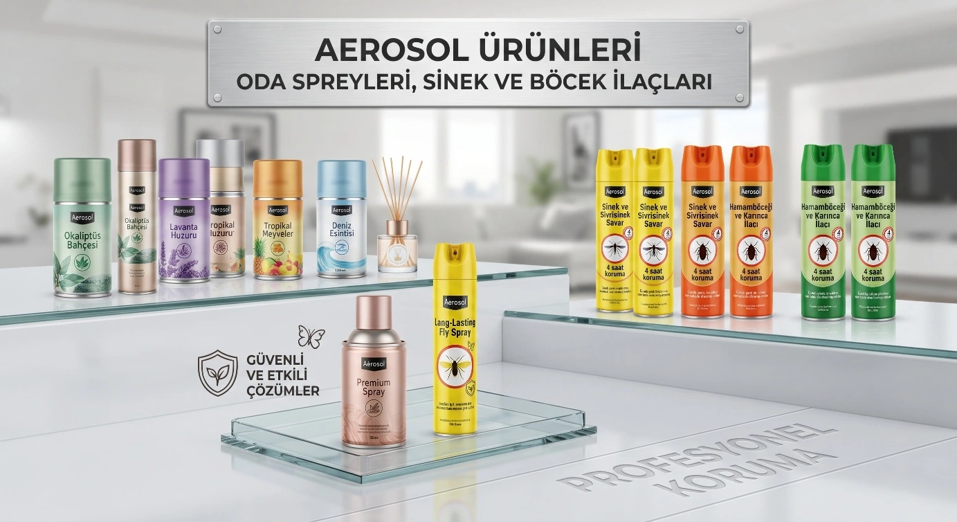 Oda spreyleri, sinek ve böcek ilaçları aerosol ürünleri — MOREN ürün görseli